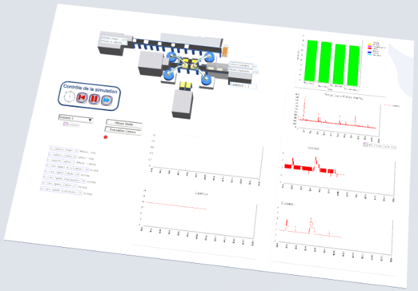 étude de simulation de flux implantation robot mecaconcept