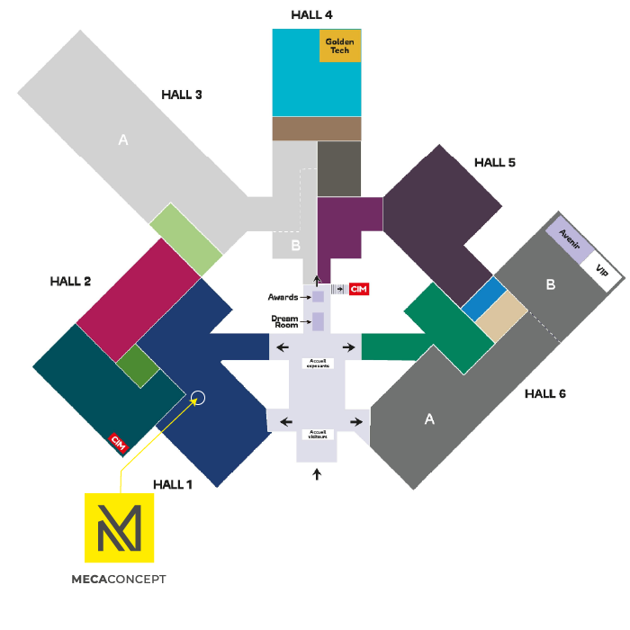 GI Lyon 2023 : stand 1H48 Mecaconcept , robotique, machine spéciale et vision