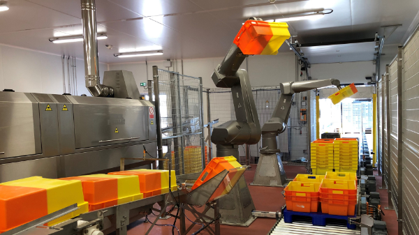 robot palettisation en zone humide