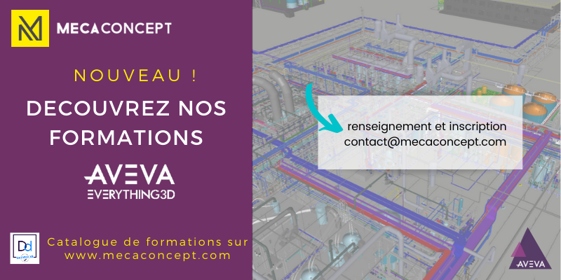 catalogue de formations AVEVA par Mecaconcept