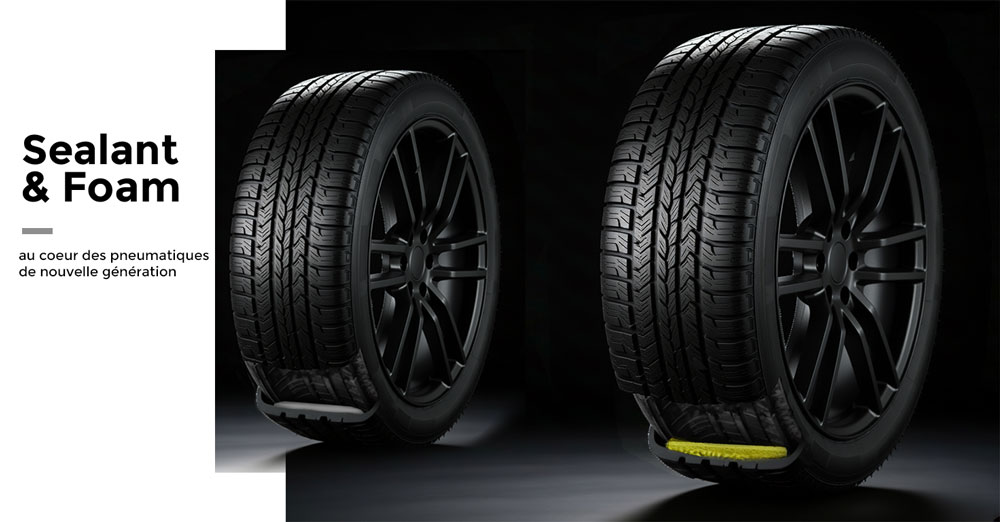Featured image for “Les technologies foam et sealant, au cœur des pneumatiques de nouvelle génération”